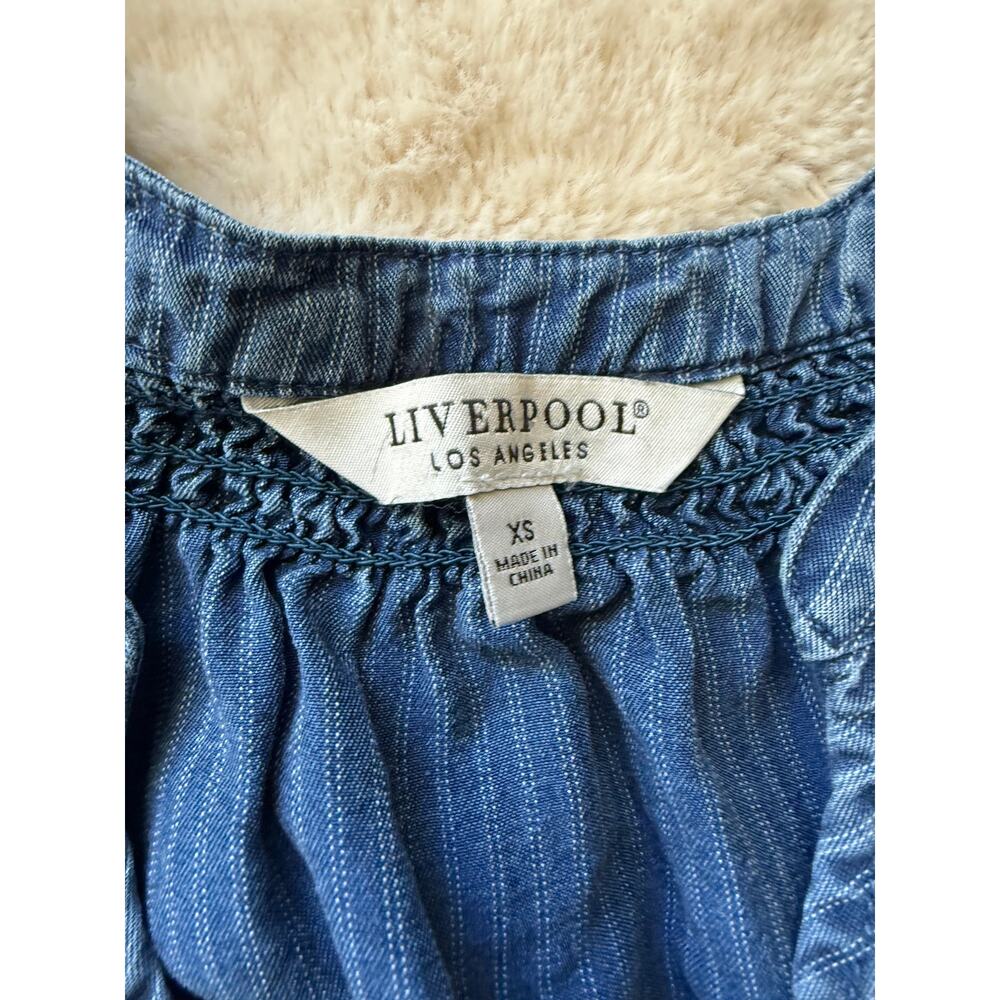Liverpool Los Angeles Soft Denim Lyocell Dress XS - Picture 4 of 6
